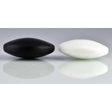 Go-stenenset glas wit/zwart 20-7mm.2x180