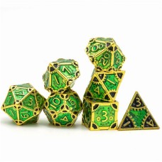 Dobbelstenenset Metaal Steampunk Groen Dobbelstenenset Metaal Steampunk Groen