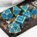 Dobbelstenenset Metaal Blauw Goud Dobbelstenenset Metaal Blauw Goud