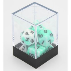 Dobbelstenen Wit/Mint 7 set Brick