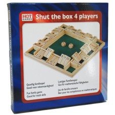 Shut the Box 4 spelers 10 cijfers 29x29cm.