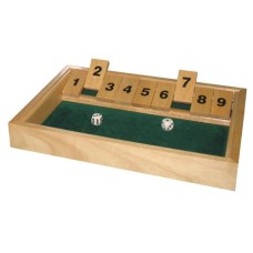 Shut the box dobbelspel klein 28x20x3cm.HOT