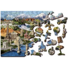 Wooden puzzle World Landmarks L 300
