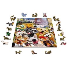 Wooden puzzle Puppies in Paris L 300
