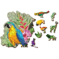 Wooden puzzle Tropical birds L 300