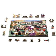 Wooden puzzle Venice carnival XL 600