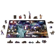 Wooden puzzle New York by night L 400
