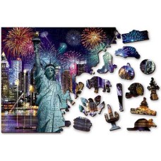 Wooden puzzle New York by night 1000 XL