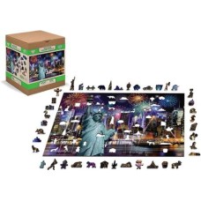 Wooden puzzle New York by night 1000 XL