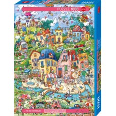 Puzzel Good Morning, Happytown 1000 Heye NEW 
* herdruk, levertijd onbekend *