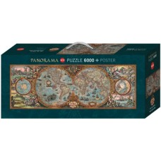 Puzzel Hemisphere Map 6000 Pan.Heye 29615