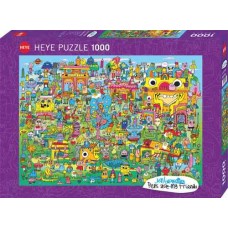 Puzzel Doodle Village 1000 Heye 29936