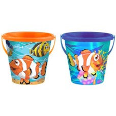 Plastic bucket Clownfish 19 cm.2.ass.