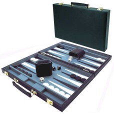 Backgammonkoffer 46 cm. Zwart Effen
* levertijd onbekend *