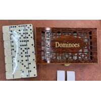 Domino dubbel 6 dik in MDF kist