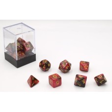 Dobbelstenen Rood/Zwart 7 set Brick