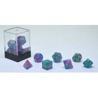 Dice set Stardust Aqua/purple 7set