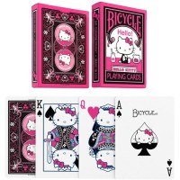 Pokerkaarten Bicycle- Hello Kitty zwart en roze Pokerkaarten Bicycle- Hello Kitty zwart en roze