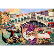 Wooden puzzle Venice carnival XL 600