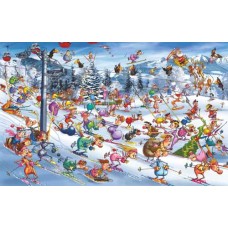 Puzzle Skiing,F.Ruyer,Comic 1000 pc.Piatnik